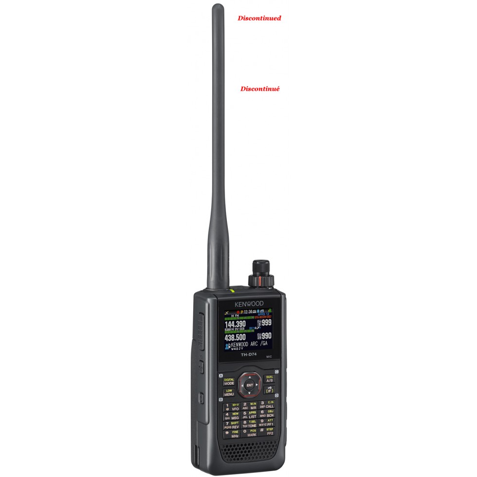 Kenwood TH-D74A Handheld triband radio VHF-220Mhz-UHF
